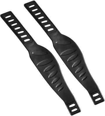 Tinor Kuntopyörän poljinhihnat, raskaan käytön säädettävä pituus universal poljinhihna pyörivälle pyörälle Home Gym1 Pair -musta