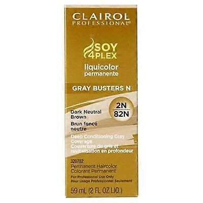 Clairol Soy4Plex Liquicolor Permanente Harmaa Busters N 2N/82N Tumma Neutraali Ruskea 2oz / 59ml