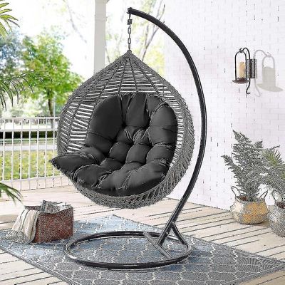 Hage Innendørs Hengende Egg Swing Hengekøye Stol Sete Tykk pute Pute Pute Pads (inkludert Seat Cushion Only)