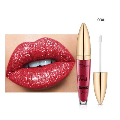 Fruushop Lotion &; Moisturizer Diamond Shiny Long Lasting Lipstick Glitter Lipgloss Lipstick Shiny Matte Liquid Lipstick 5Ml 1Pcs