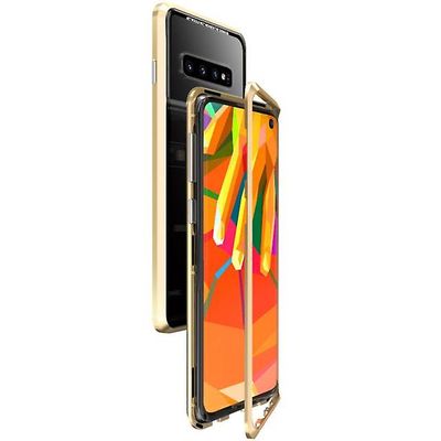 AIR Magnetisk hærdet glas shell taske til Samsung Galaxy S8 / S8 Plus - guld