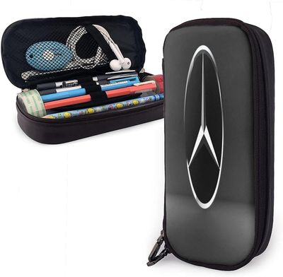 Kerota Mercedes Benz penaali, teini-ikäinen, suurikapasiteettinen penaali, kestävät kynäkotelot vetoketjulla yksi kotelo, päivityspidikkeen paperit...