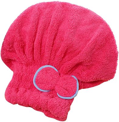 Suren 1 hårtørrer cap, Super soft håndklæde badehætte Rose Red