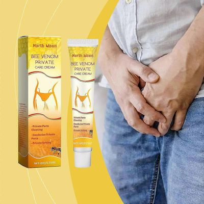 Kutinaa estävä voide miehille, Private Care voide miehille, antibakteerinen ja deodorantti Private Care Cream 20g 3 kpl