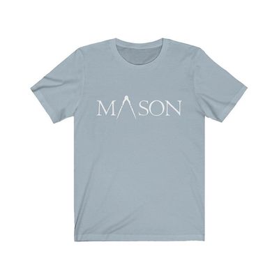 Bricks Masons Mason kompas frimurerisk t-shirt Lyseblå M