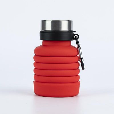 500ml foldbar silikone vandflaske Rød