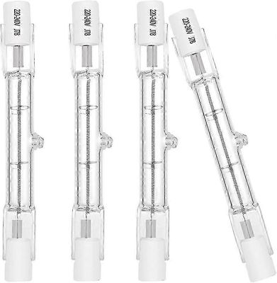 5kpl 80W halogeenilamppu R7S 78mm 230V 2100lm lämmin valkoinen 2700K T3 J tyyppinen valonheitin polttimo