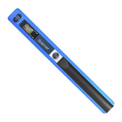 Kannettava kädessä pidettävä sauva langaton skanneri A4 Koko 900DPI JPGPDF Formate LCD-näyttö suojaavalla sininen