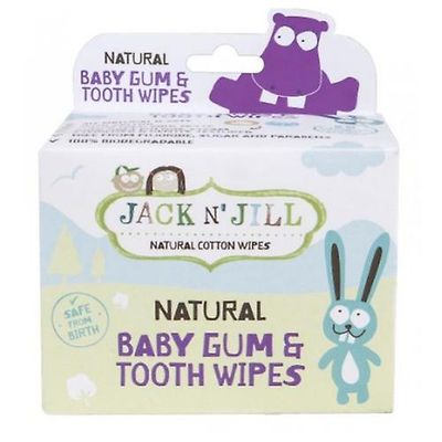 Jack N Jill Jack N 'Jill Natural Baby Gum & Tooth Wipes, 25 Count (1 kpl pakkaus)