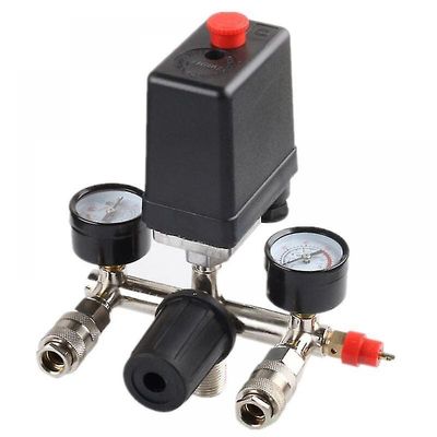Subaoe Trykkregulator med trykkbryter for kompressor Trykkbryter med 2 skjermer 5.