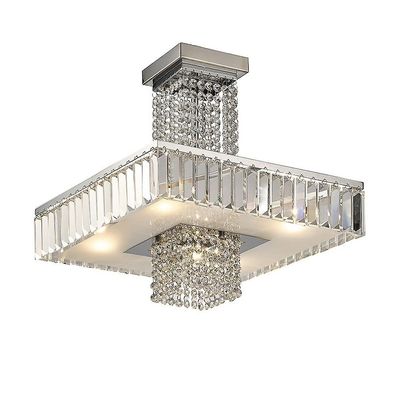 Inspired Lighting Ophelia Semi Flush Loft 6 Lys poleret Krom, Krystal