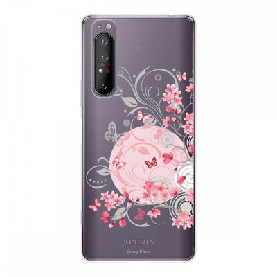 Crazy Kase Hull Til Sony Xperia 1 Ii I Silikone Fleksibel 1 Mm, Blomst og Sommerfugl