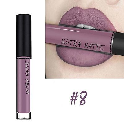 Sexet langtidsholdbar vandtæt ultra mat flydende læbestift fugtighedscreme fløjl læbestift kosmetisk skønhed makeup 8