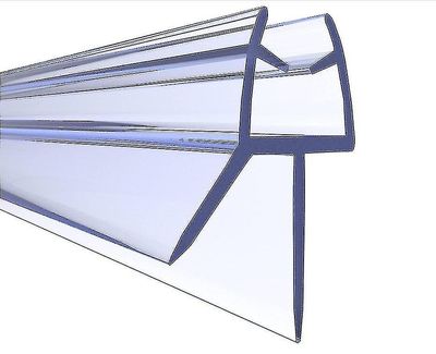 Dusjdørtetning for 4-6 mm glass - dekker hull opp til 20 mm - perfekt utskifting av skjermtetning for dusjskjerm, justerbar lengde