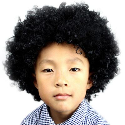 Kankanwo Party Disco Morsom klovn Hair Fotball Fan-Kids Maskerade Hår Parykk Flerfarget