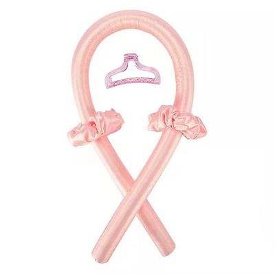 Yunshu Silke ingen varme DIY bølge hår krøllestænger sove hår curlers rulle Pink