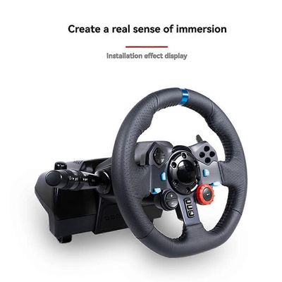 Ohjauspyörän sovitinsarja Logitech G29 G27 G920 G923 Euro Truck Simulator -peliyhdistelmälle black