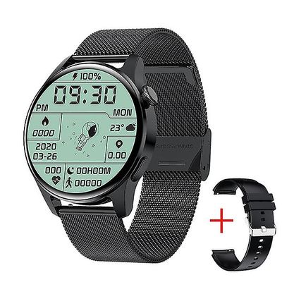 Lige Ny Bluetooth Call Smart Watch Mænd Full Touch Sport Fitness ure Vandtæt Puls Stål Band Smartwatch Android IOs