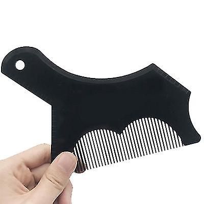 Coosilo Skæg Shaping Styling Tool Skabelon Shaper Stencil Symmetri Trimning Skæg Comb sort