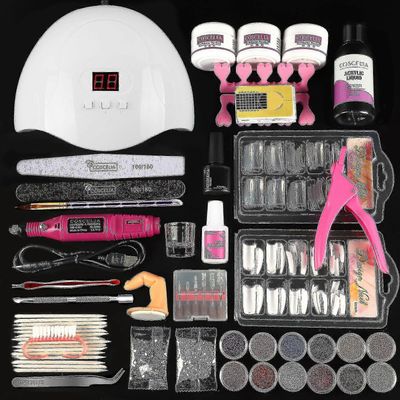 Akryyli kynsisarja koneammattilaisella manikyyrisarjalla Kynsien jatkosarjat Arcylic Power Liquid Nail Vinkkejä kaikki manikyyriin 150ml nestemäist...