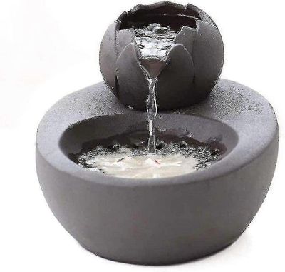 Kissan suihkulähde keraaminen lemmikkieläinten vesiannostelija - Lootus Pystysuora Kissan juomalähde - Automaattinen kierto