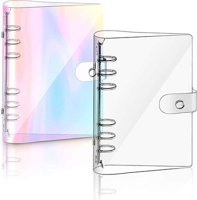 Binders 2 stk Heilwiy A5 Rainbow Soft Pvc Notebook Binder, genopfyldeligt papir Pvc Binder, klar gave