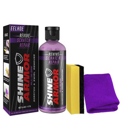 Kuankuanbao Car Rip Remover - Ultimate Riper Og Swirl Remover - Reparasjon Paint riper, riper, vann flekker! Bil polsk buffersett 100ml Fiolett