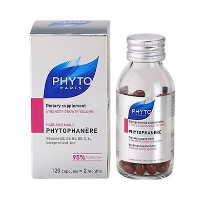 Phyto Phytophanère Phytophanere hår og negler 2 måneders behandling 120 kapsler