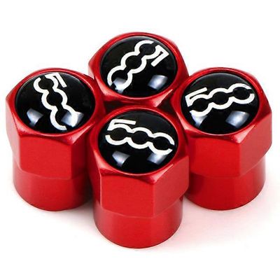 4 kpl alumiiniseoksesta valmistettuja auton rengasventtiilien korkkeja, ilmarenkaiden varsia, suojuskotelo Fiat 500 500x 500l 500s 2007~2015 auton ...