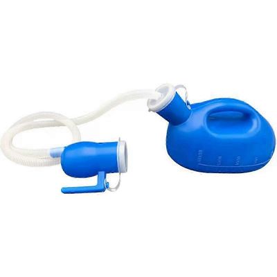 2000 ml muovinen miesten sänky potta pissapullo pissakeräilijä 160 cm:n putkella kannettava pissa-virtsapullo wc-tarvike bs