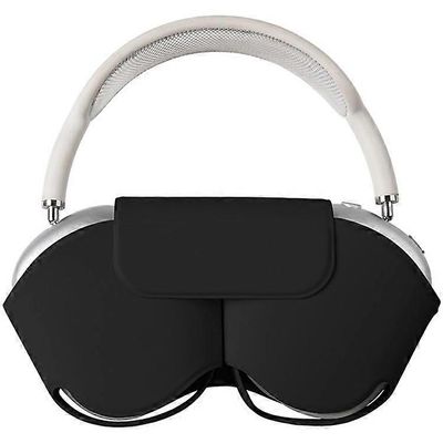 Yhteensopiva Airpods Max -kotelon kanssa, jossa on lepotilan PU-nahkainen kuulokekotelo Musta