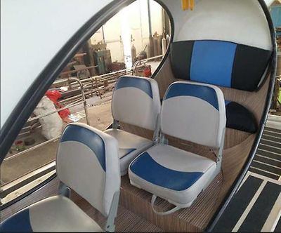 Ruili Blå Folding Båd Sæder &drejer Low Back Uv Vinyl Sæde Fiskeri Bass Boats Beige