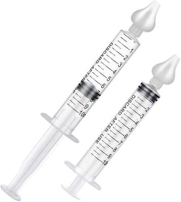 Nenän aspiraattori, nenän kastelu ruiskulla, 2kpl kannettava vauvan nenän kasteluruisku nenänpoistoruisku nenänpuhdistimen neulaputki silikoni nenä...