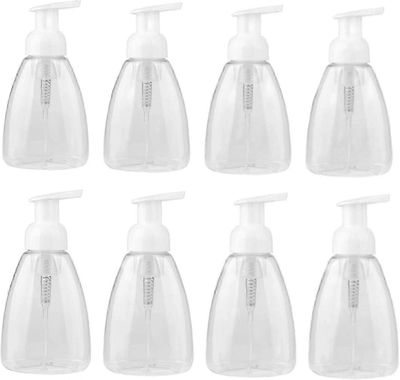 Tyhjät saippua-annostelijapullot Muovinen vaahtosaippua-annostelija Uudelleentäytettävä pumppupullo 300ml (8 kpl pakkaus)
