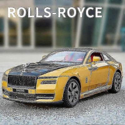 1/24 Rolls-Royce Spectre leluautomalli High Simulation Alloy Sound Light Pull Back Toy Vehicle For Boy Christmas Gift Collection No Box - Chun Golden