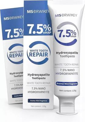 Uusi 7,5 % hydroksiapatiittihammastahna kiilteen suojaamiseen raikas hengitys 2pcs