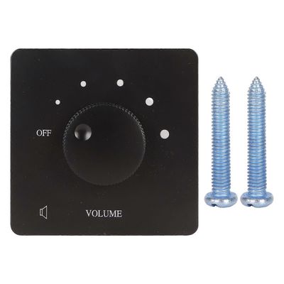 50 W:n äänenvoimakkuuden säätö, ammattimainen turvallisuus, 5-vaihteinen viritysnuppi, äänenvoimakkuuden säädin kotikaiuttimille, musta