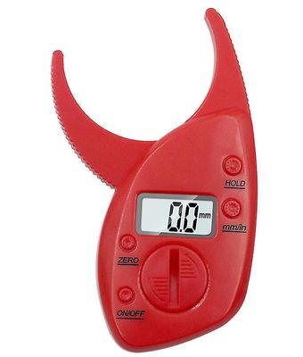 Coosilo Fedt måleinstrument med LCD-skærm, fedt klemme rød