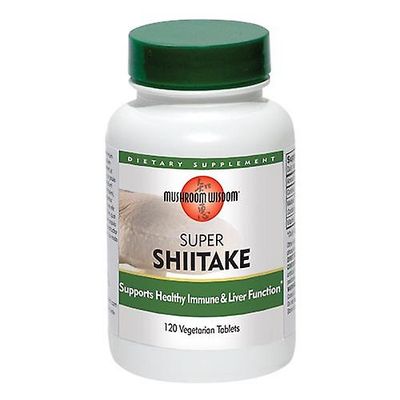 Mushroom Wisdom Maitake Svamp Visdom Super Shiitake, 120 Cp (Paket med 1)