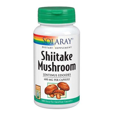 Solaray Shiitake Svamp, 600 mg, 100 Kepsar (Förpackning med 1)