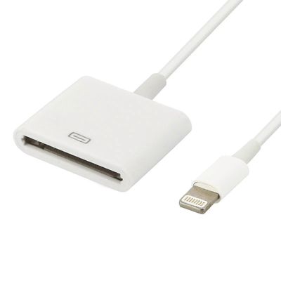 Valaistussovittimen kaapeli 30 nastan lataukseen & synkronoinniin Valkoinen Iphone