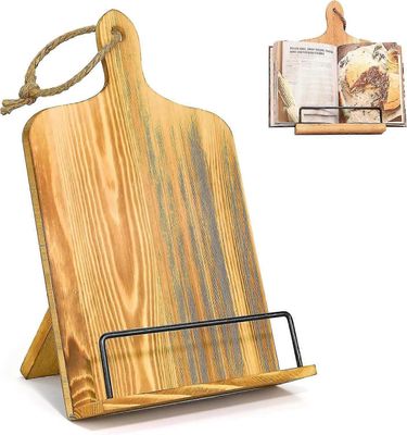 resepti kirjateline teline, tyylikäs keittiö keittokirjateline säädettävä puinen sileä viimeistely kestävä monipuolinen, näyttöteline