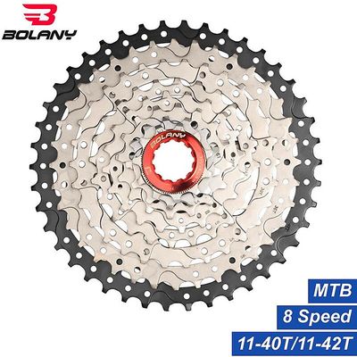 Bolany Bike Freewheel Mtb 8 Speed Bike Freewheel 11-40t 42t Mountain Bicycle kassette værktøj reservedele til Shimano / sram X4 M410 8S 11-40t rødt...