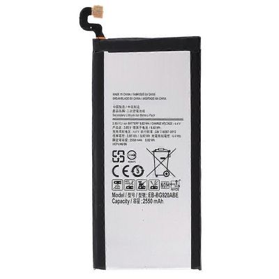Samsung Galaxy S6 3.85V 2550mAh Li-ion polymeeriakun vaihto-osa (koodaus: EB-BG920ABE)