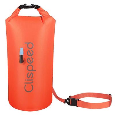 Clispeed Multipurpose Swim Float Safety Float säilytyspussi uimareille, triathlonisteille, snorklaajille, surffaajille (oranssi)