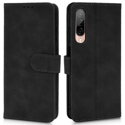 HTC Desire 22 Pro 5G PU nahkainen folio flip -kotelo Skin-Touch Feeling Stand lompakko puhelimen kansi