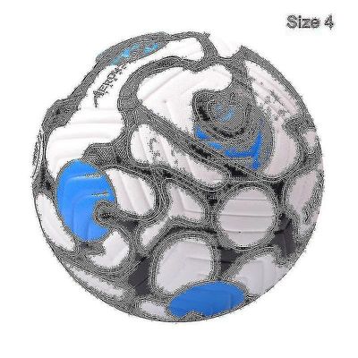 Htclv 2022 Fodbold Officiel størrelse 5 Størrelse 4 Pu-materiale af høj kvalitet Udendørs Match League Fodboldtræning problemfri 21-Blå Sort Større...