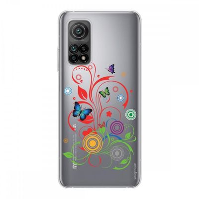 Crazy Kase Hull For Xiaomi Mi 10t I Silikone Soft 1 Mm, sommerfugle og cirkler