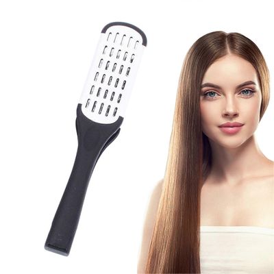 Suoristuskampa villisian harjakset puristin hiusharja keraaminen kaksipuolinen harjapuristin suoristusrauta muotoilutyökalut paksujen karkeiden suo...