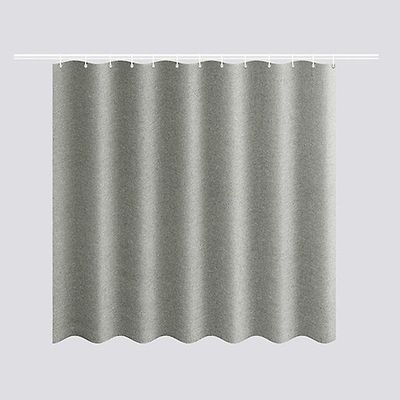 Laadukkaat vedenpitävät paksut pellavajäljitelmäsuihkuverhot hotellikotiin Väri harmaa 200 x 200 cm